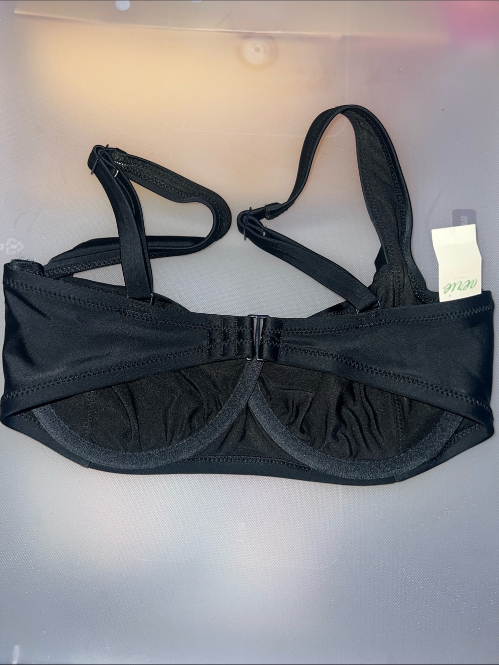Aerie Black Underwire Swim Top 32DD Nwt - Picture 2 of 5